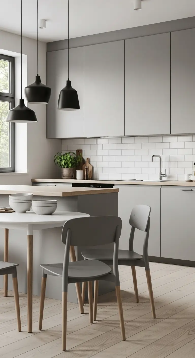 Scandinavian Kitchen Matte Finishes