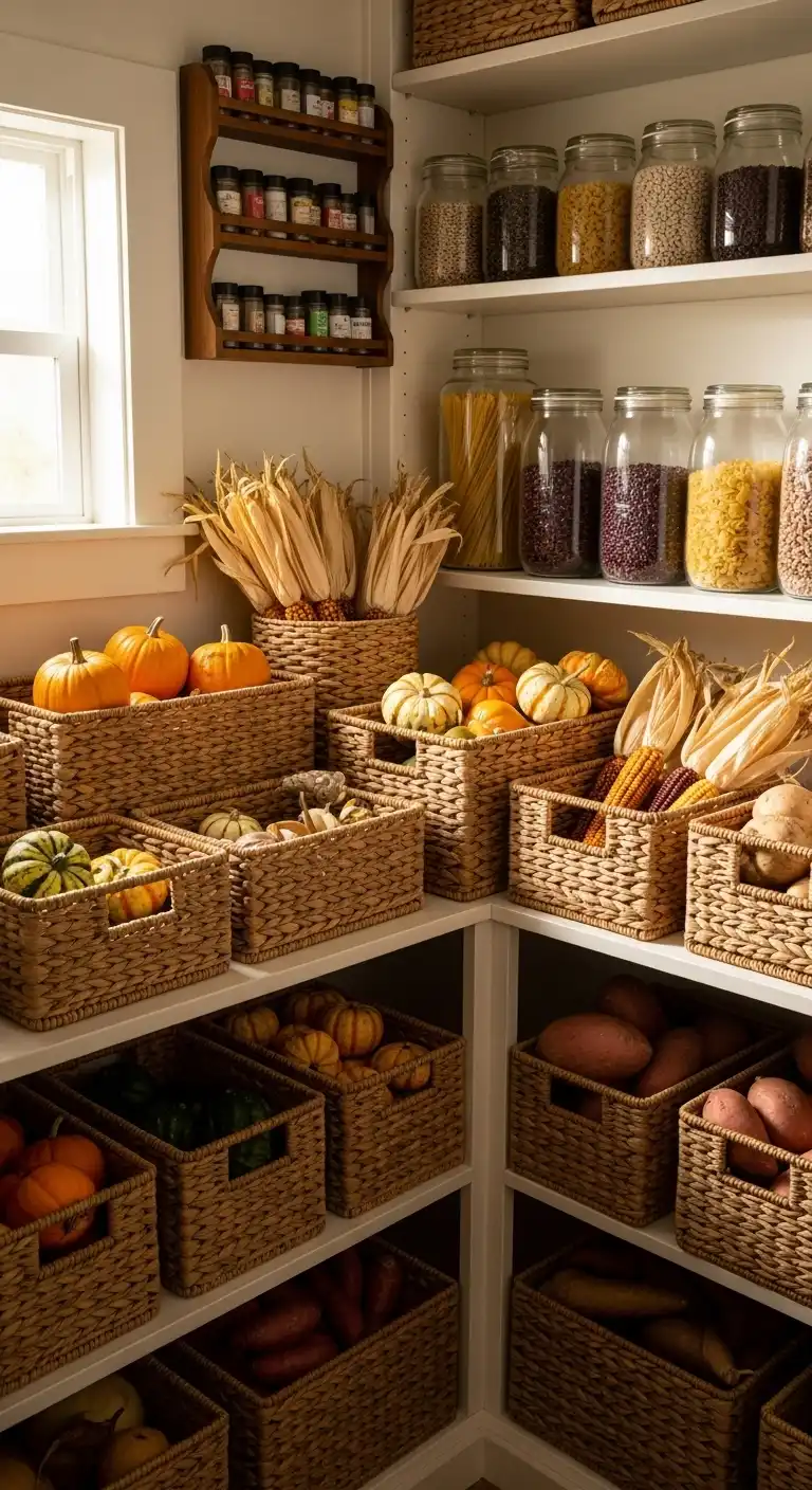 23. Use Baskets for Seasonal Items