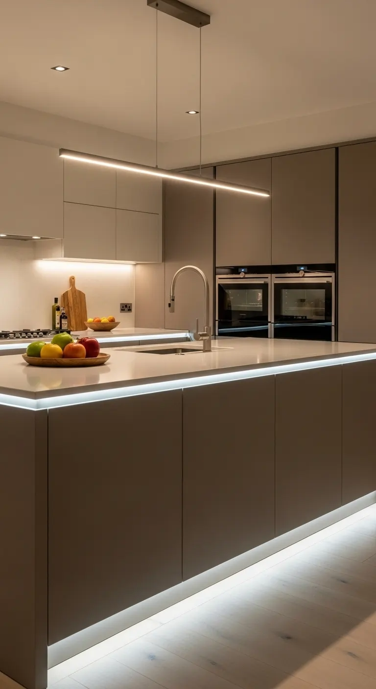 Island with Integrated Lighting