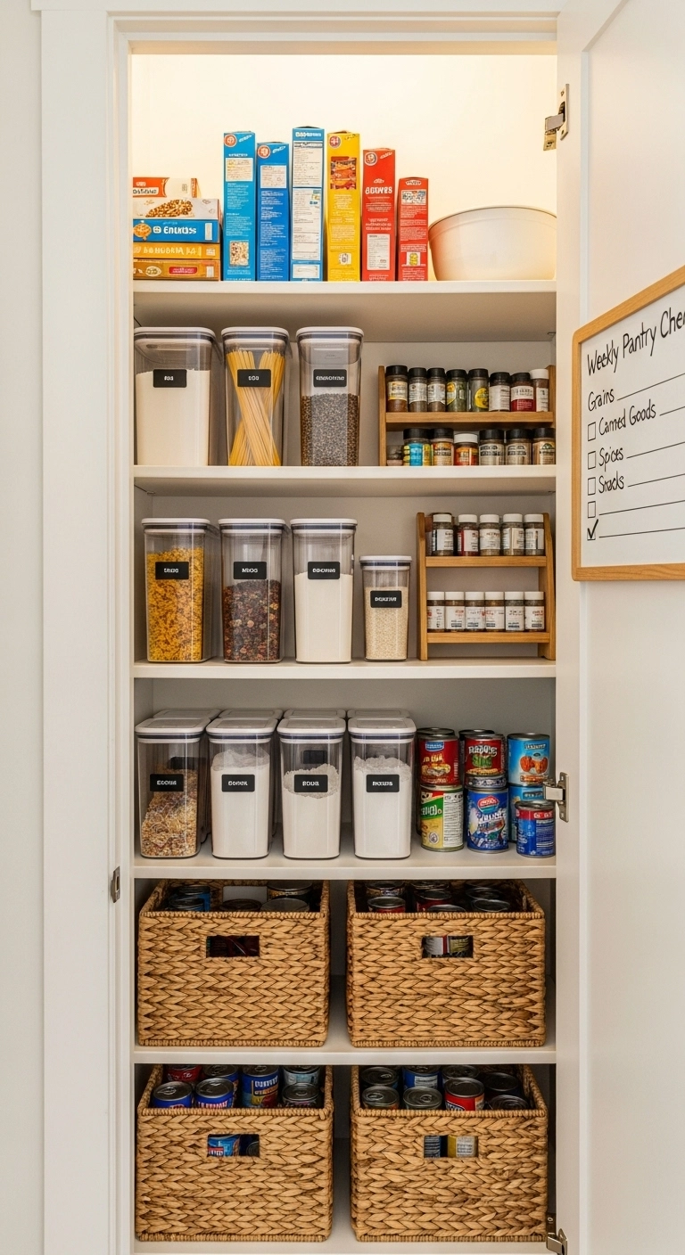 24. Maintain a Weekly Pantry Check