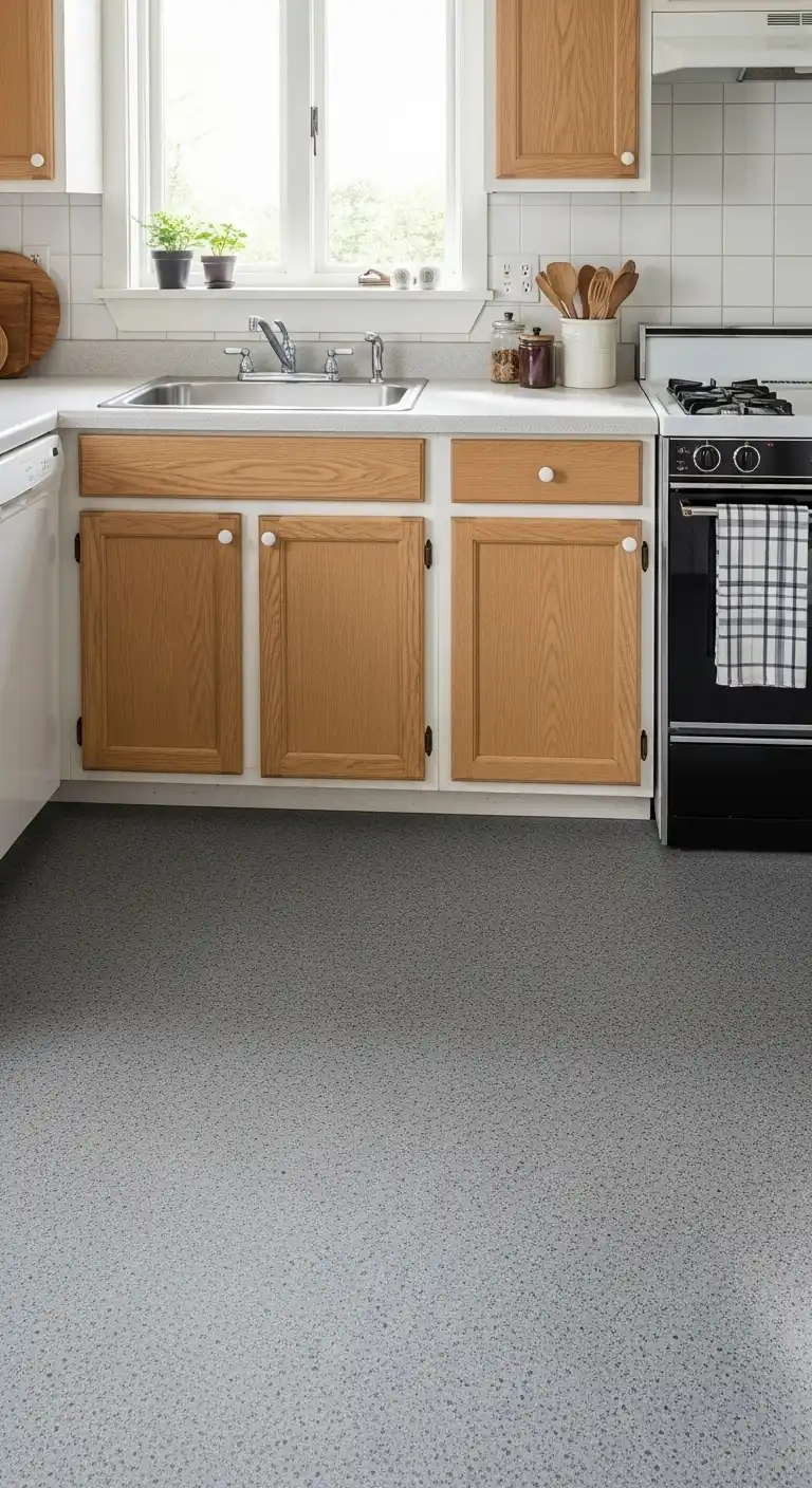 25. Rubber Flooring with Subtle Textures