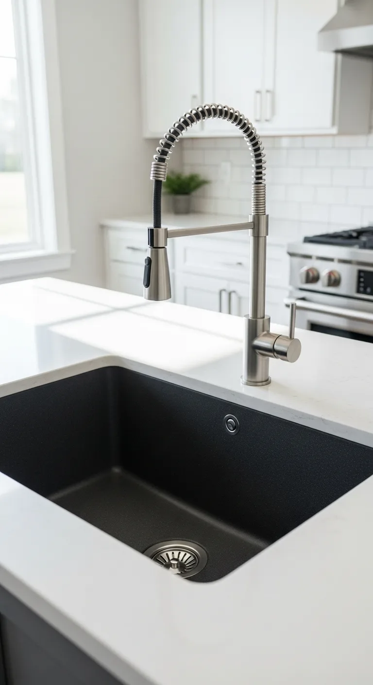 25. Undermount Composite Sink with Divider