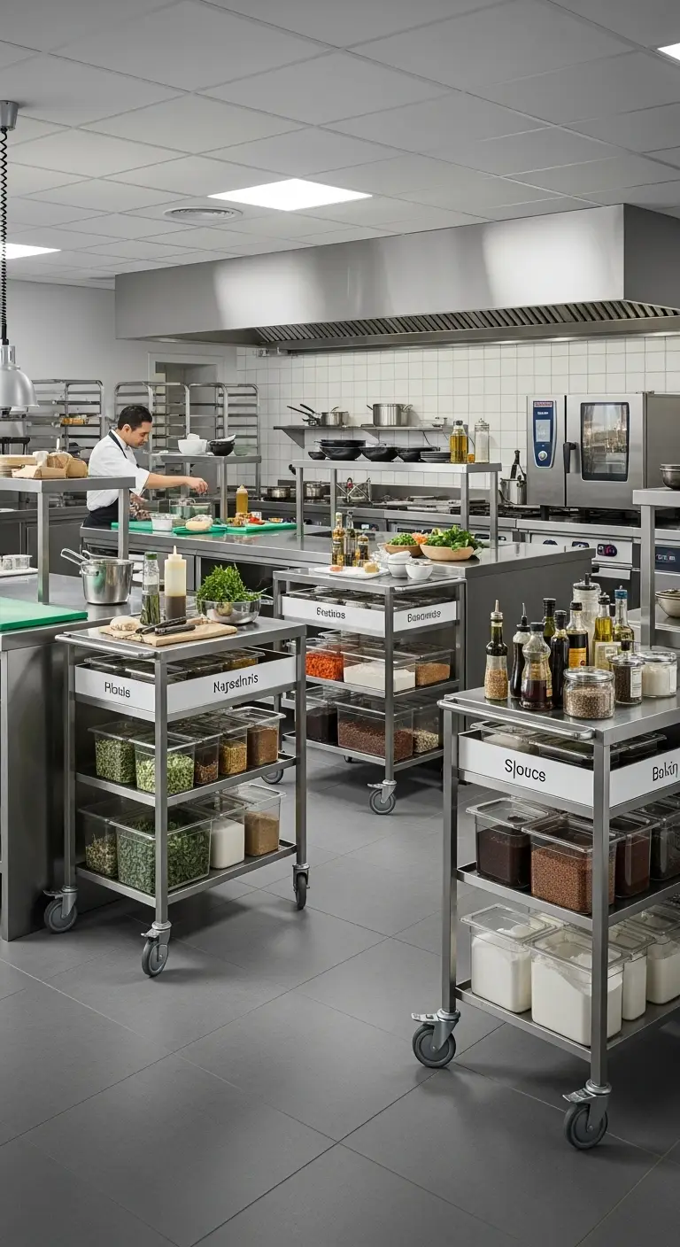 25. Use Mobile Ingredient Carts