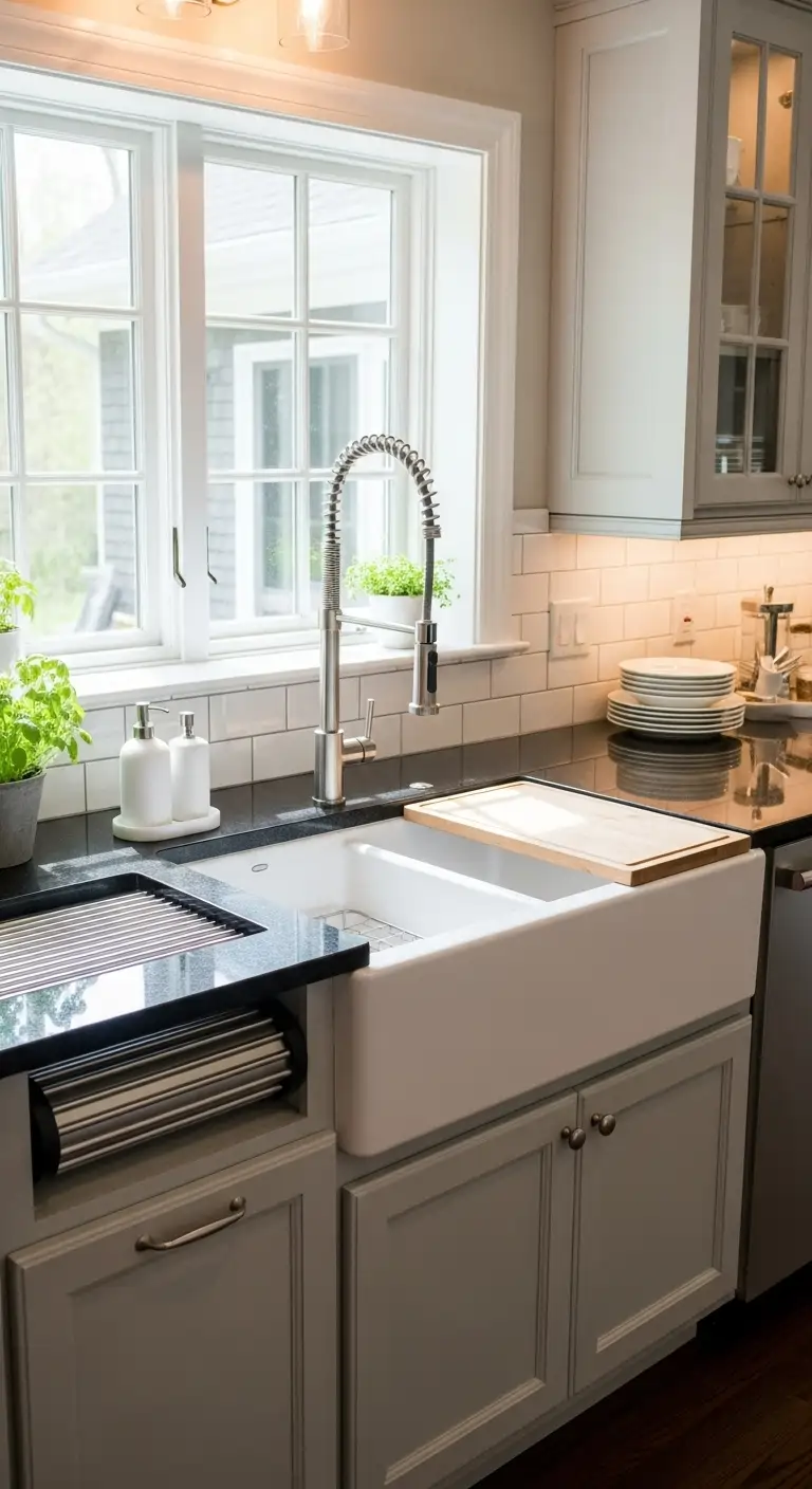 26. Granite Workstation Sink