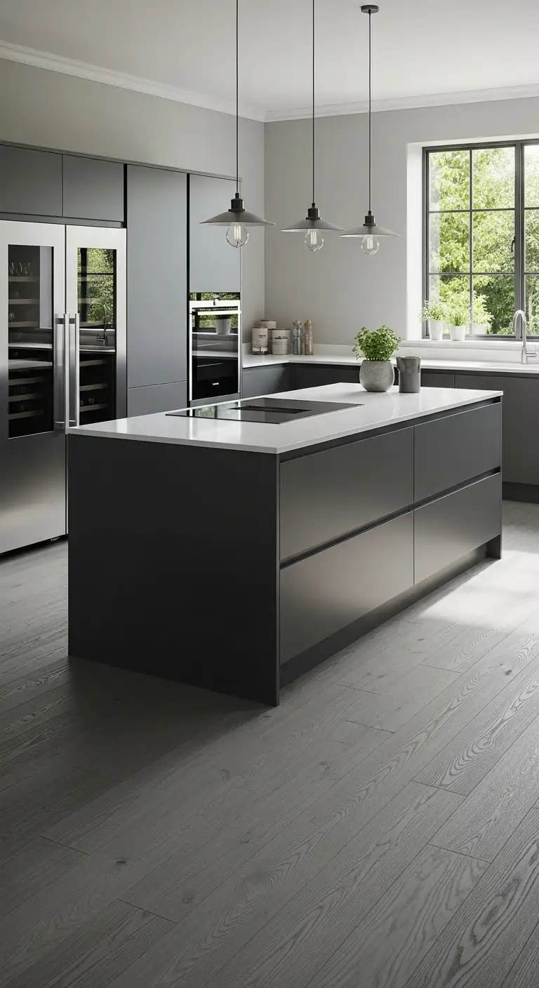 26. Gray-Washed Oak Modern Edge