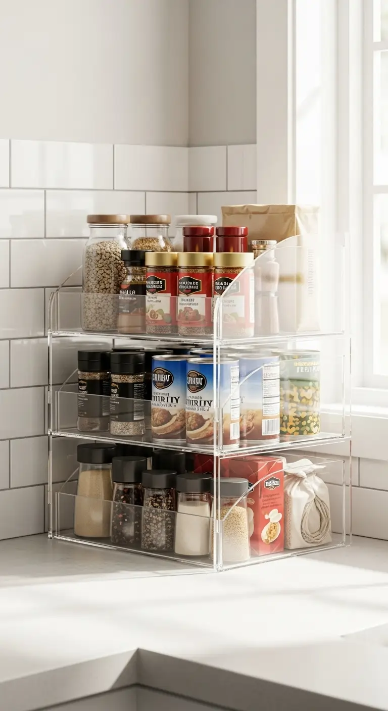 26. Tiered Cupboard Organizers
