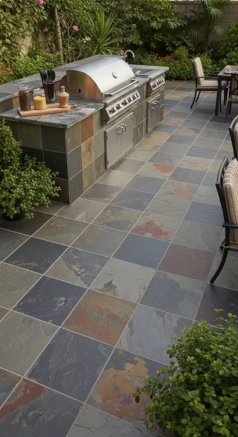 27. Slate Patterned Tiles