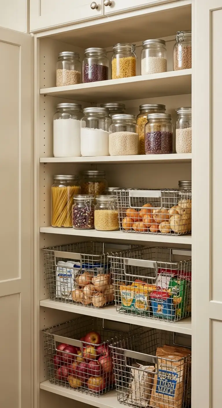 27. Wire Baskets for Bulk Items