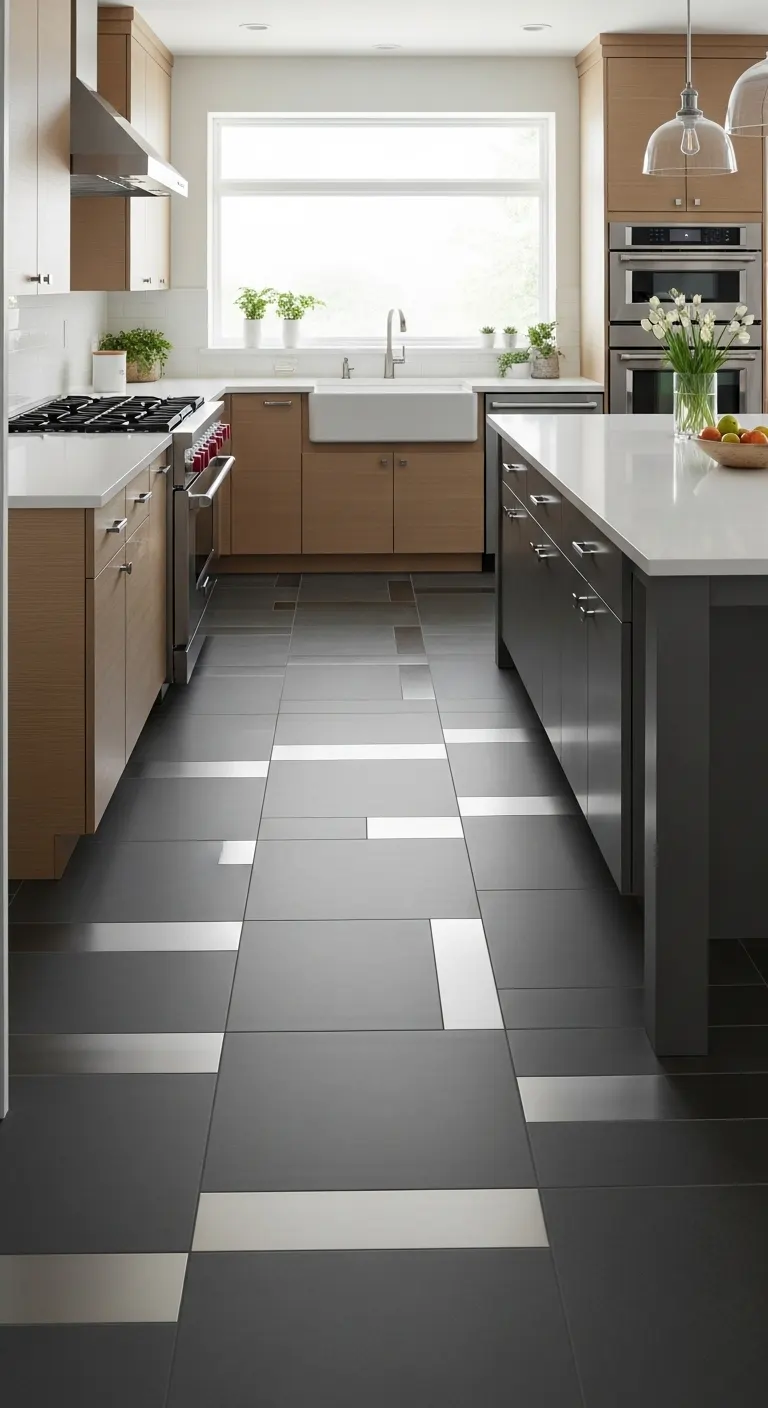 28. Metallic Accent Tiles