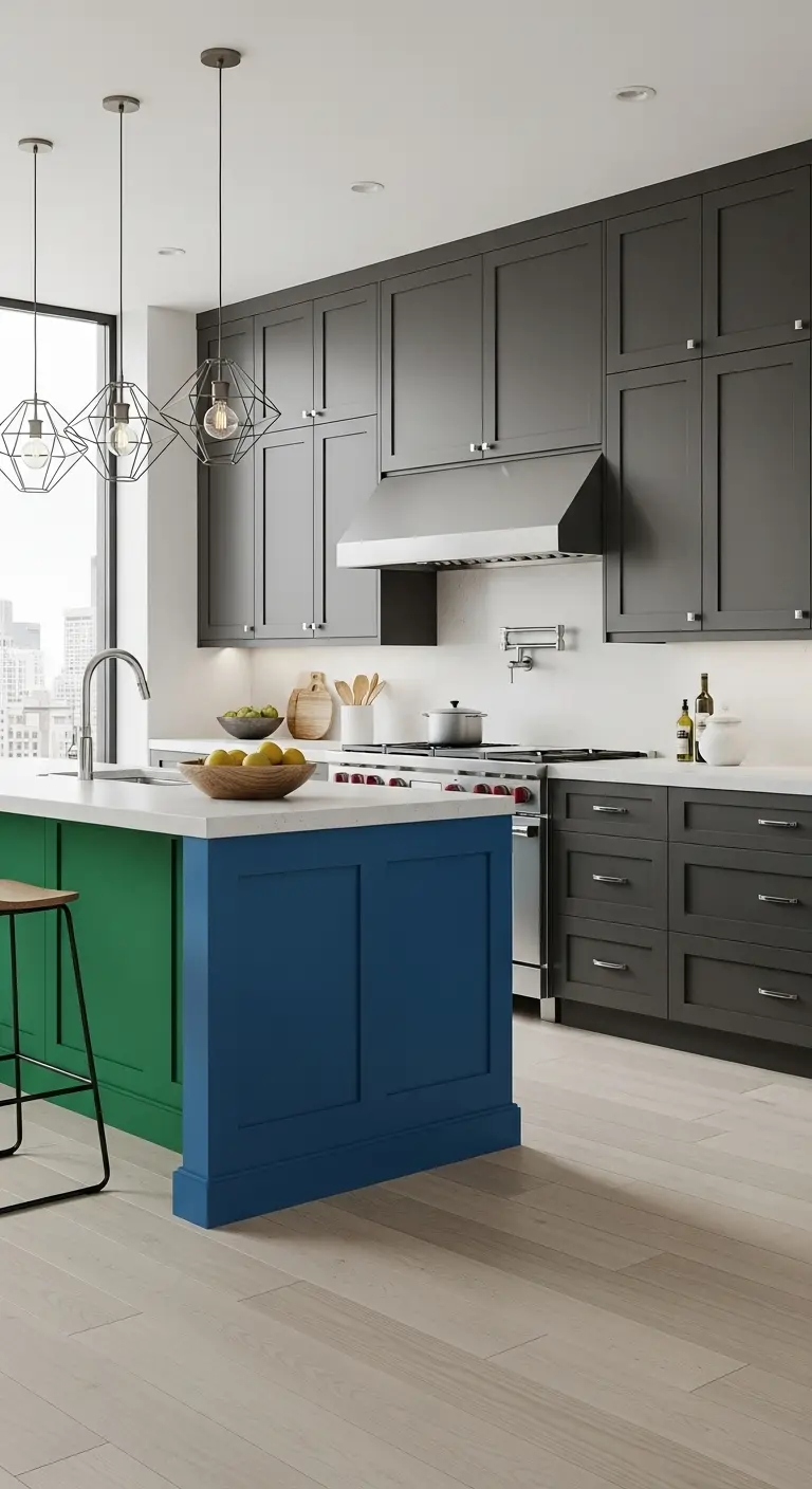 Bold Accent Cabinets