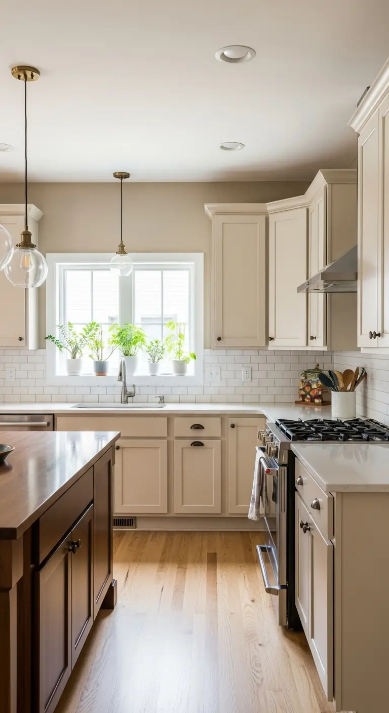 Creamy Beige Cabinets