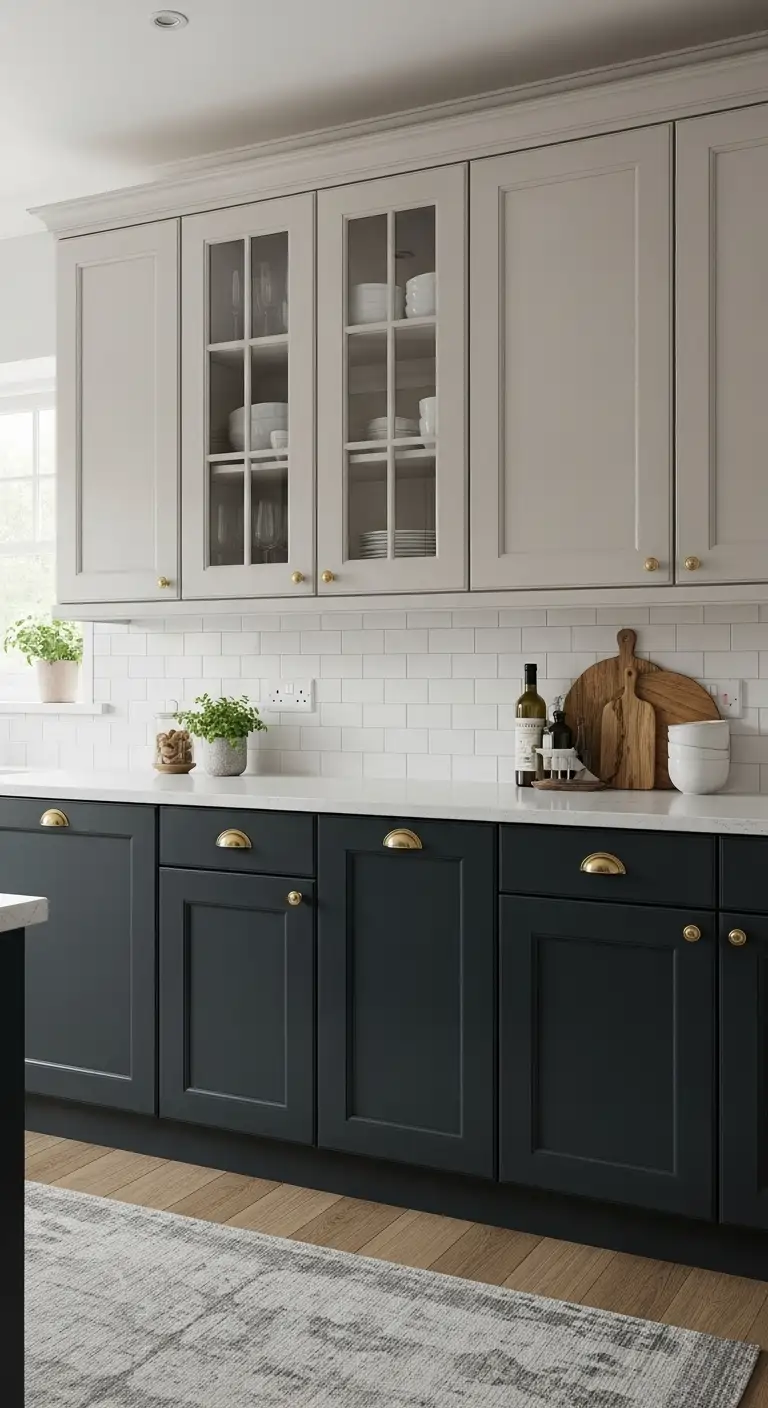 Refresh Cabinets with Two-Tone Finishes