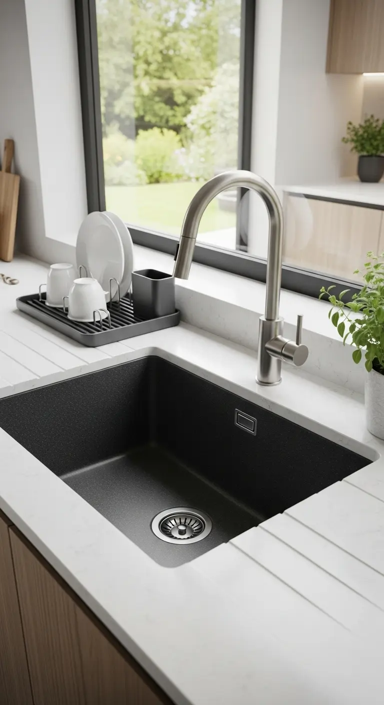 3. Single Bowl Granite Composite Sink