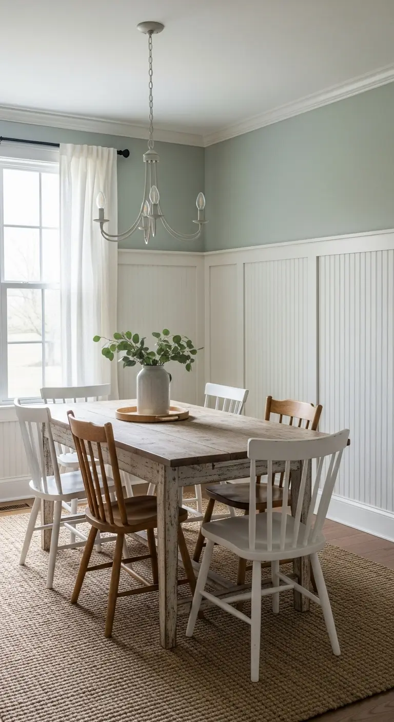 4. Beadboard Wainscoting for a Cottage Feel
