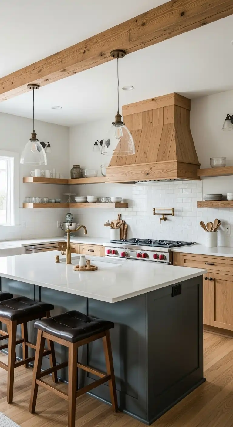 Bring Warmth with Natural Wood Accents