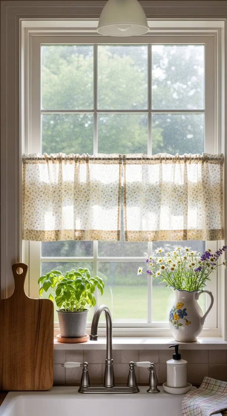 4. Café Curtains for Cozy Privacy
