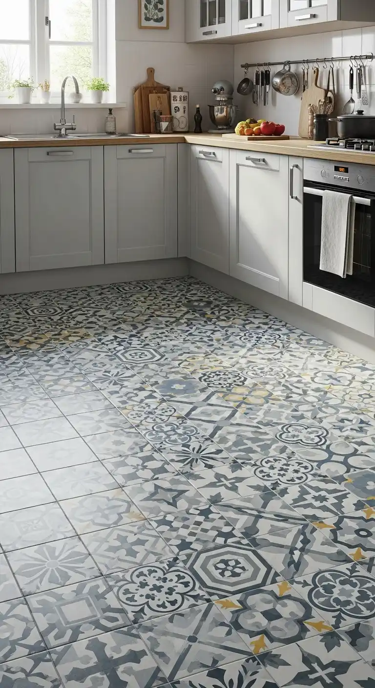 4. Ceramic Tiles with Modern Patterns