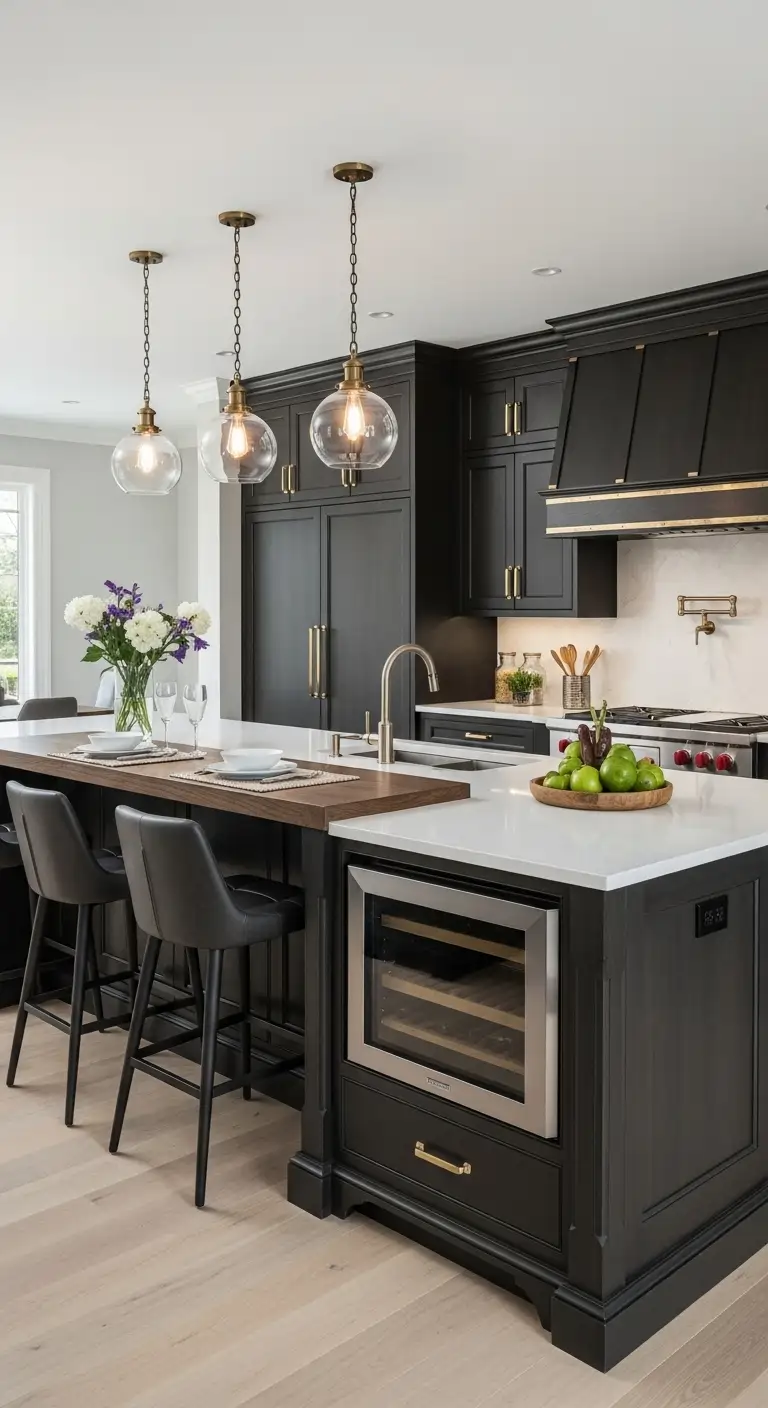 Dramatic Kitchen Islands