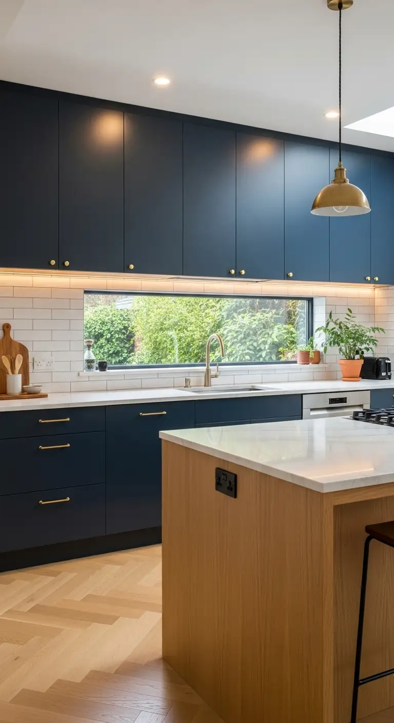Navy Blue Cabinets