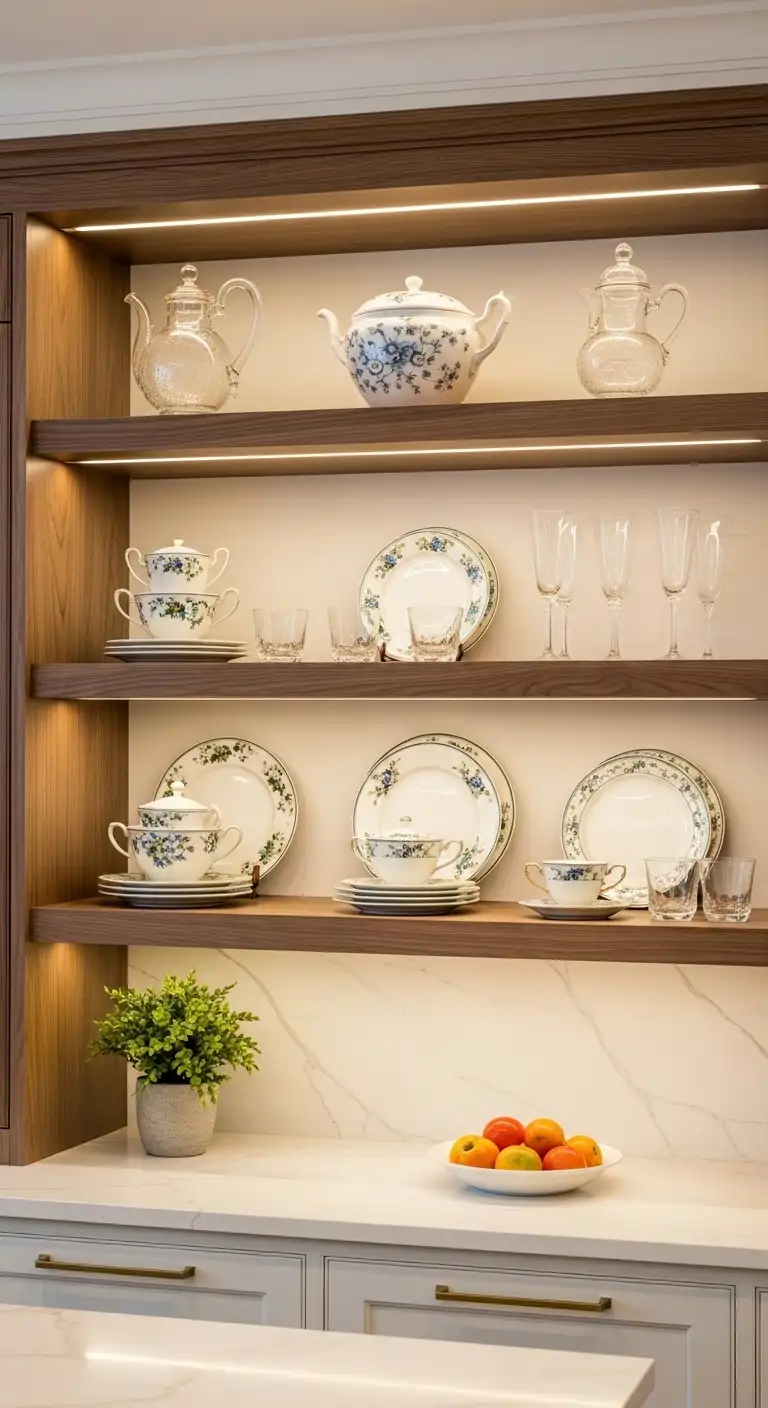 Open Shelving for Display