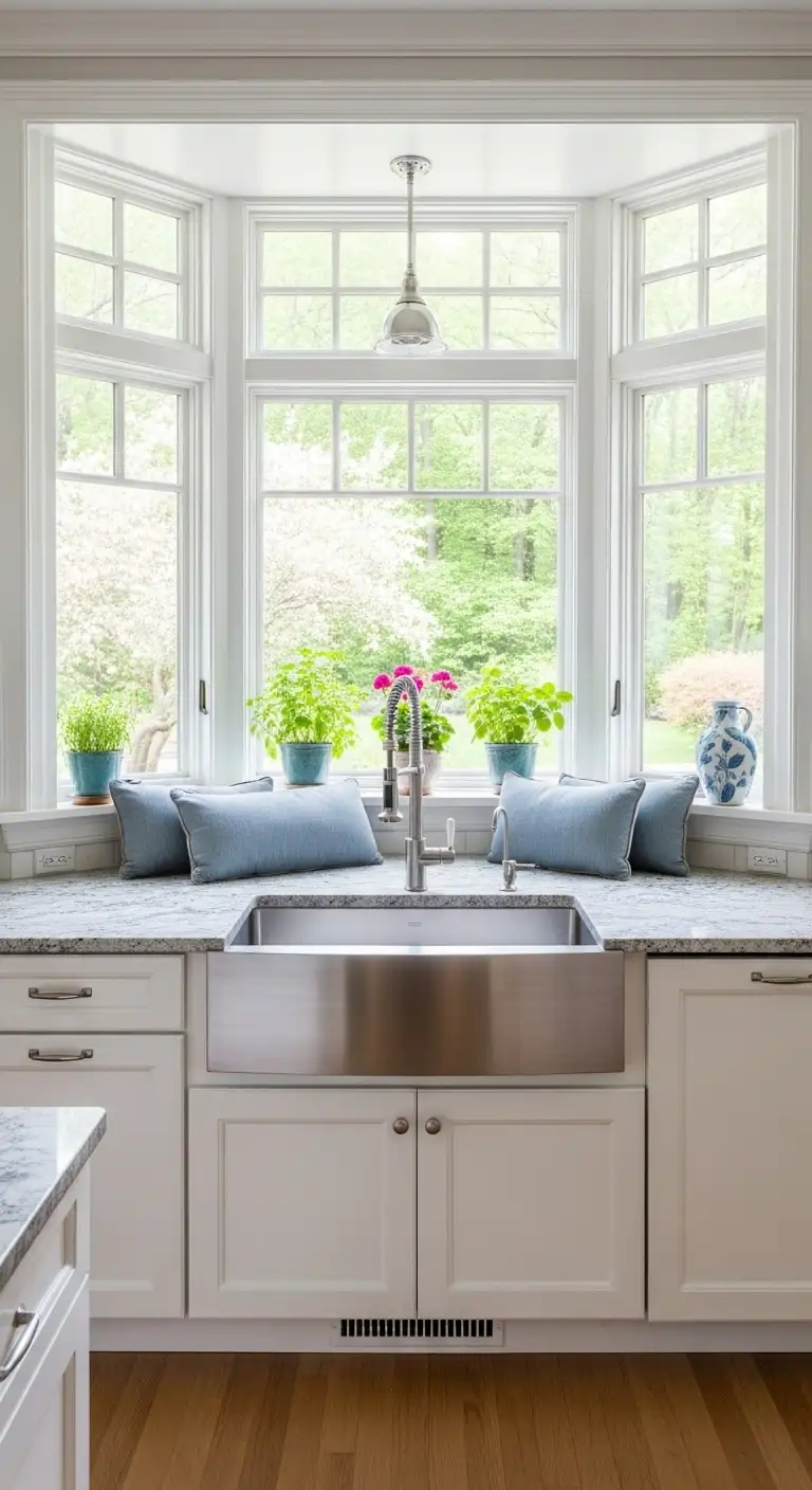 5. Bay Window with Built-In Seating