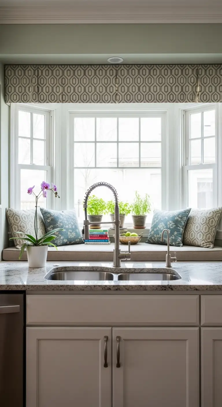 5. Bay Window with Seating or Display Space