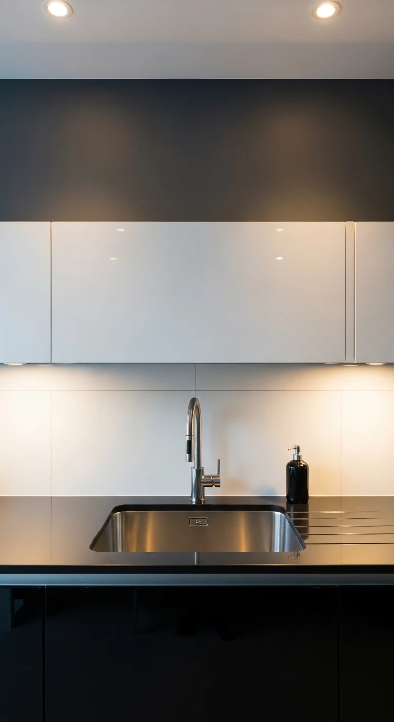 5. Choose Glossy or Reflective Countertops
