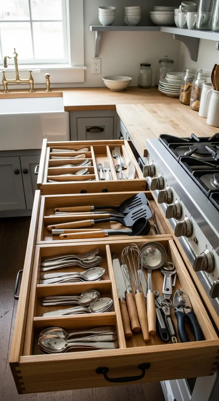 5. Drawer Dividers for Utensils and Tools