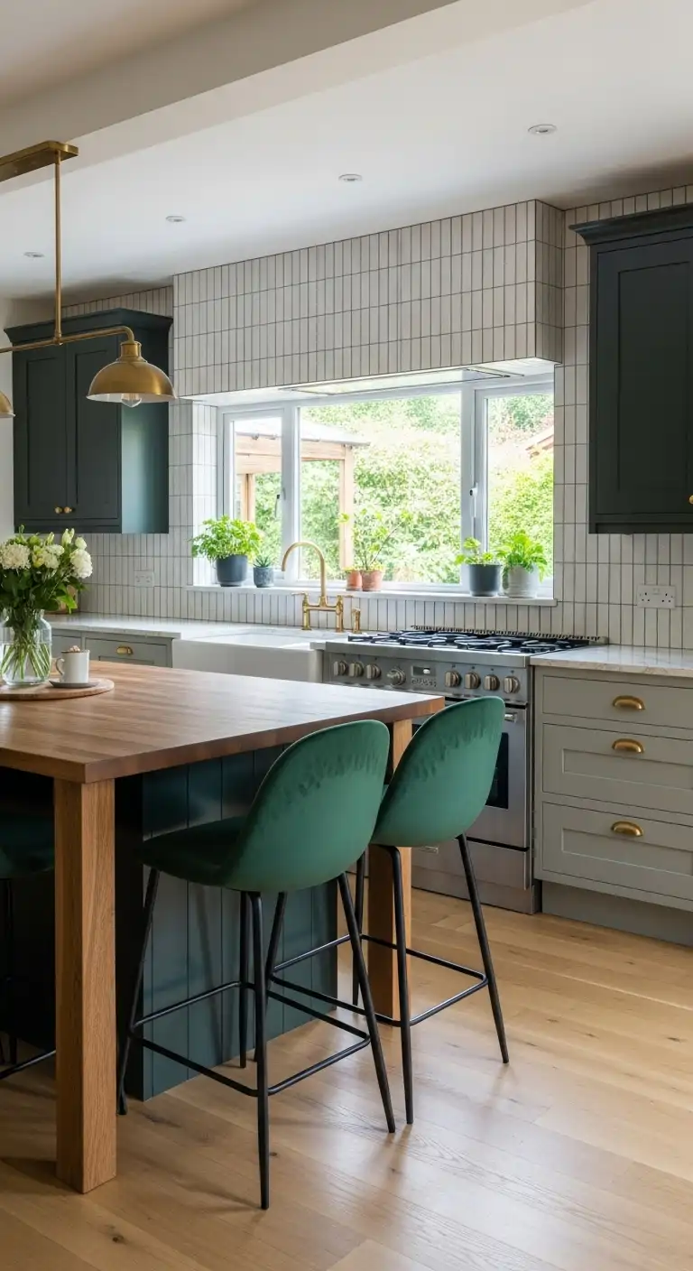 Forest Green Cabinets