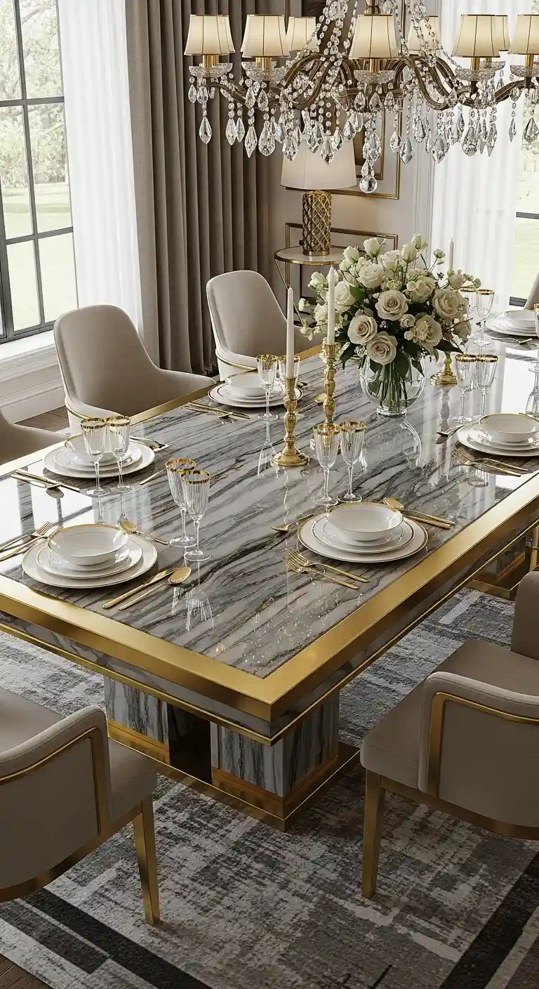 5. Gold Accented Edges for a Luxe Statement