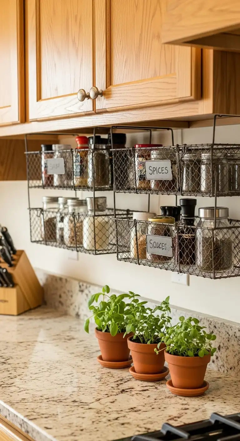 5. Implement Under-Shelf Baskets
