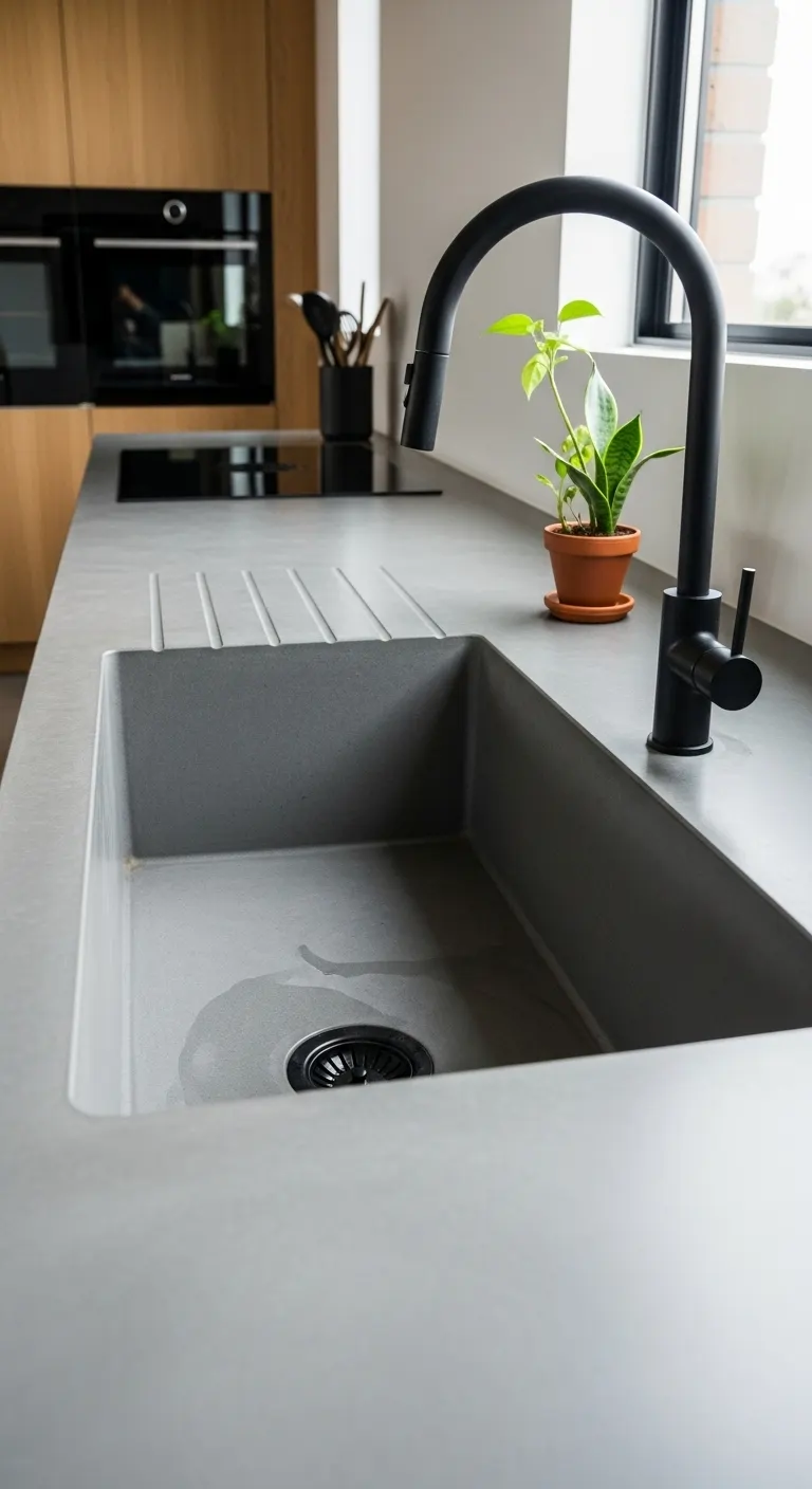 5. Integrated Concrete Sink