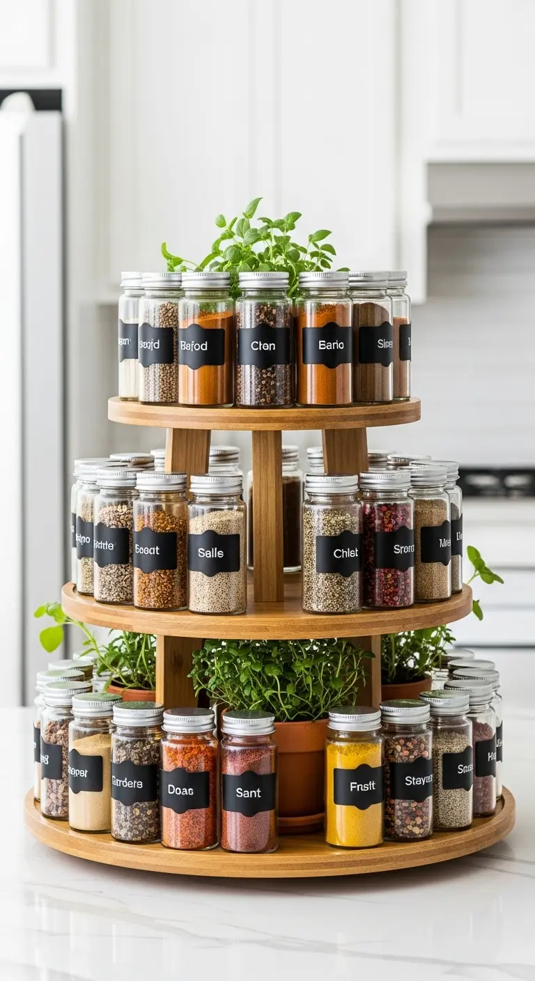 5. Use Lazy Susans for Spices or Oils