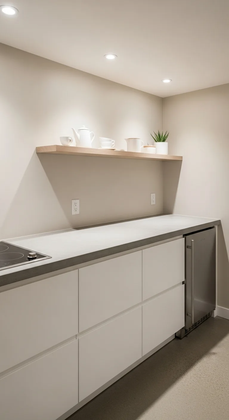 Minimalist Countertop with Storage
