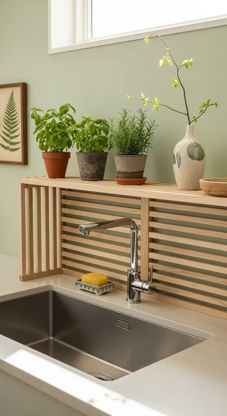 6. Open Lattice Shelf for Airy Look