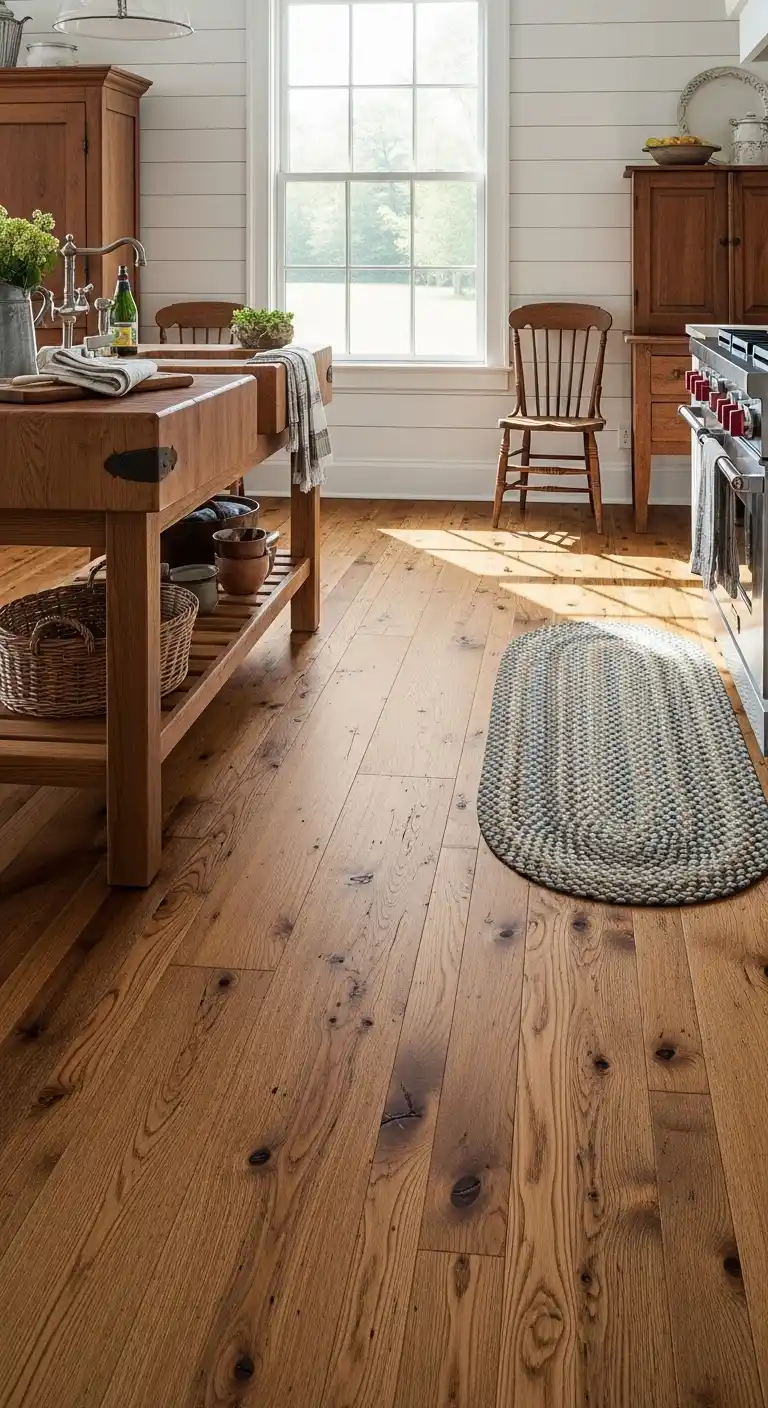 6. Wide Plank Wood Flooring