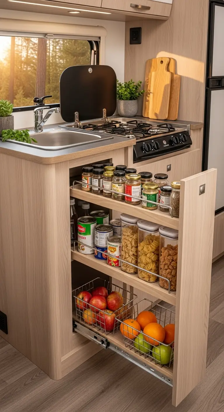 7. Create a Pull-Out Pantry