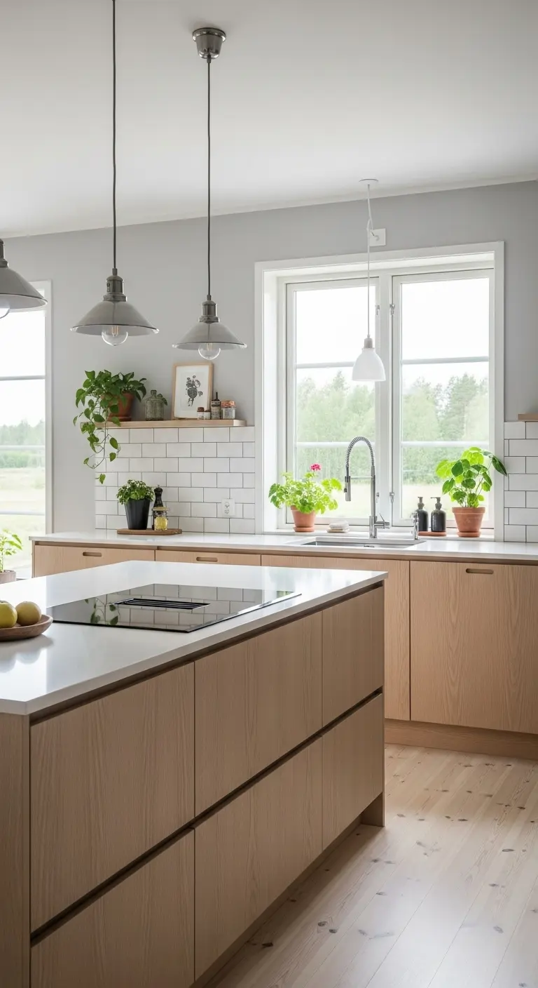 7. Light Wood Flooring for Warmth