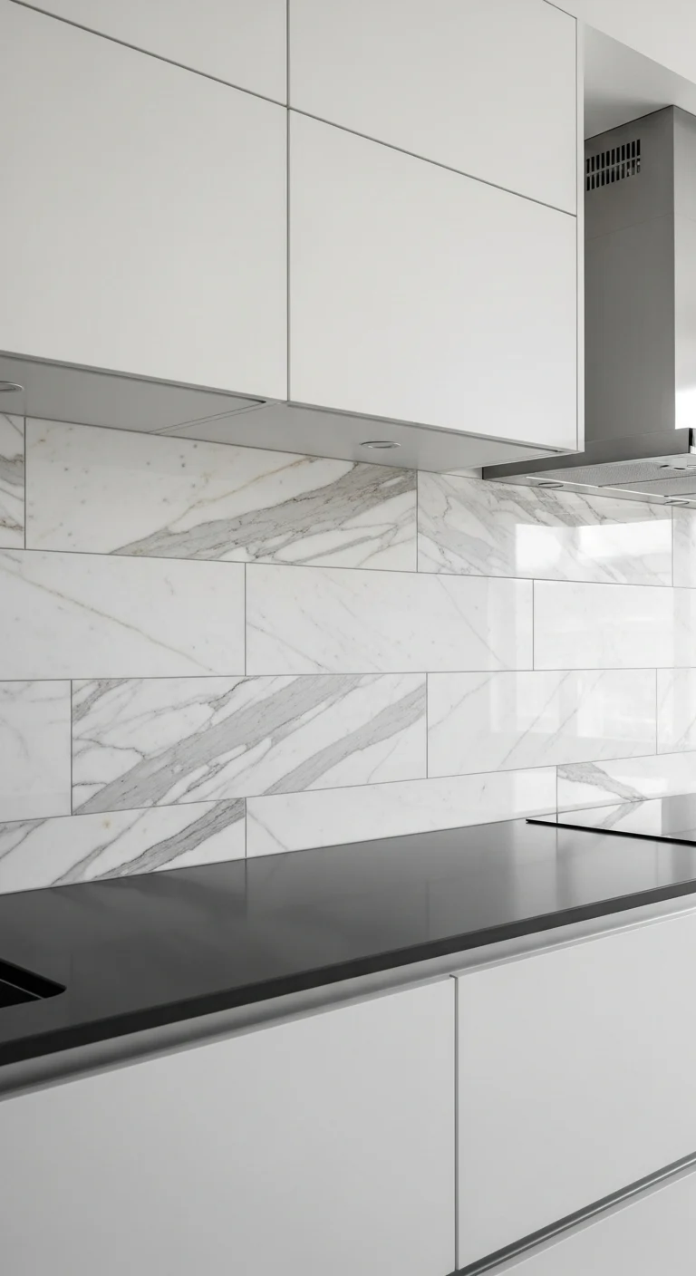 7. Matte Finish Calacatta Tiles