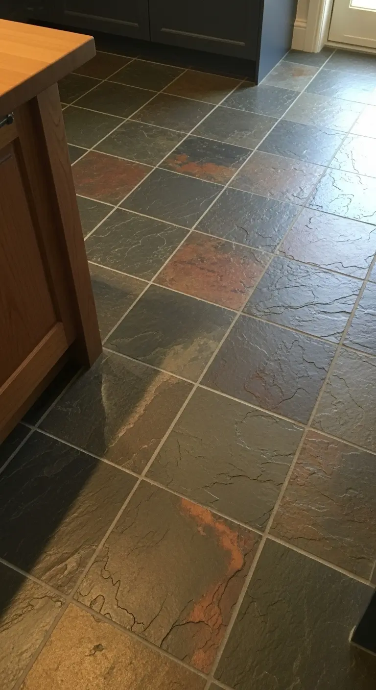 7. Slate Tile Flooring