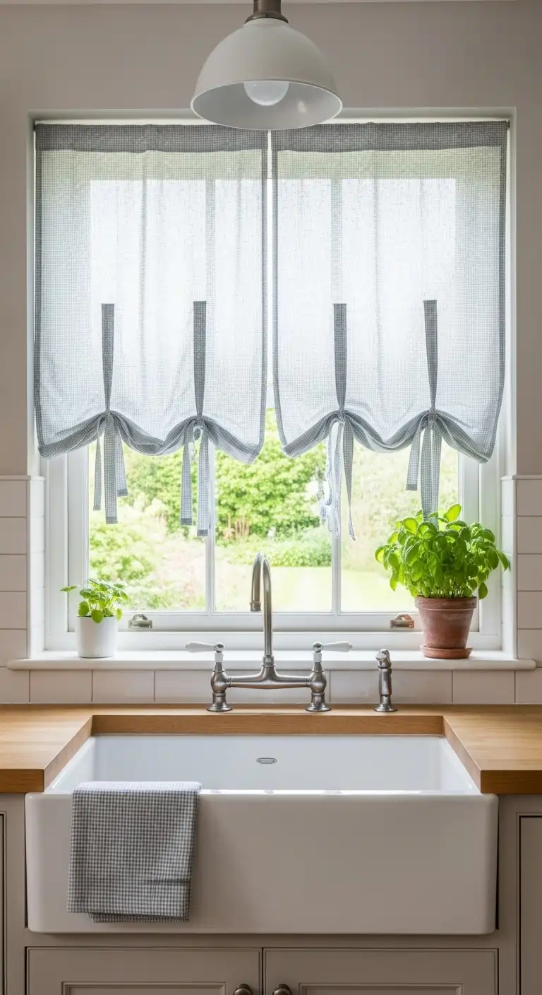 7. Tie-Up Curtains