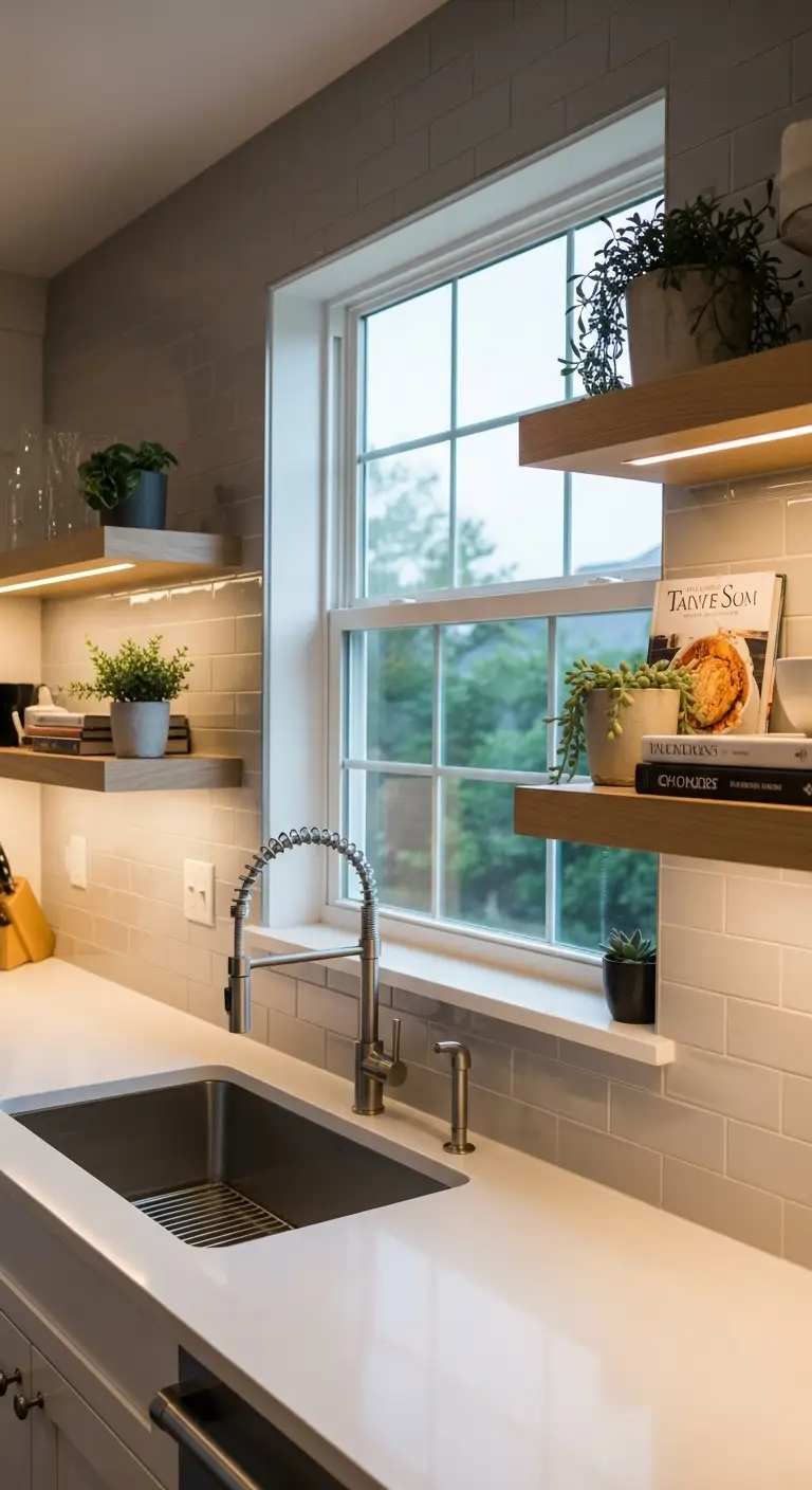 7. Under-Shelf Lighting