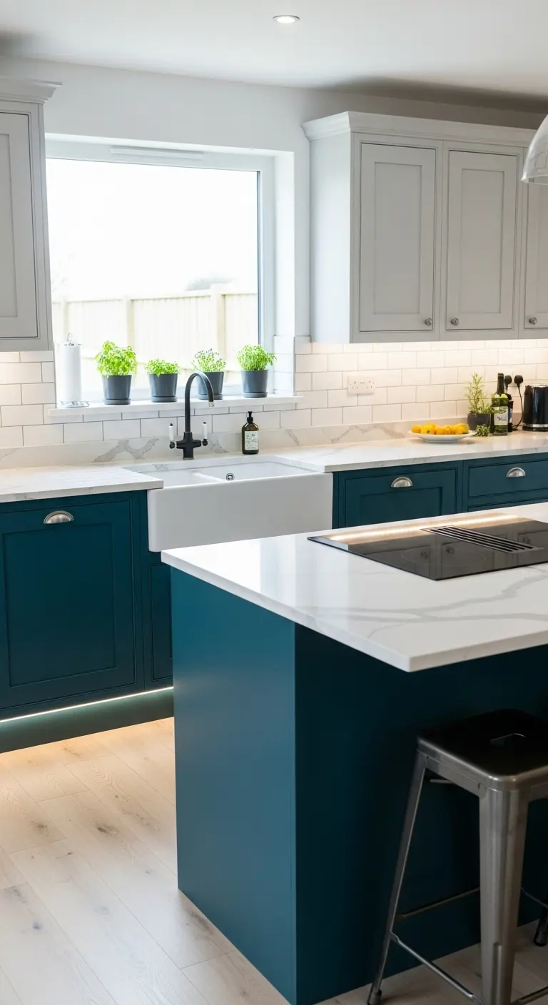 Custom Colored Cabinets