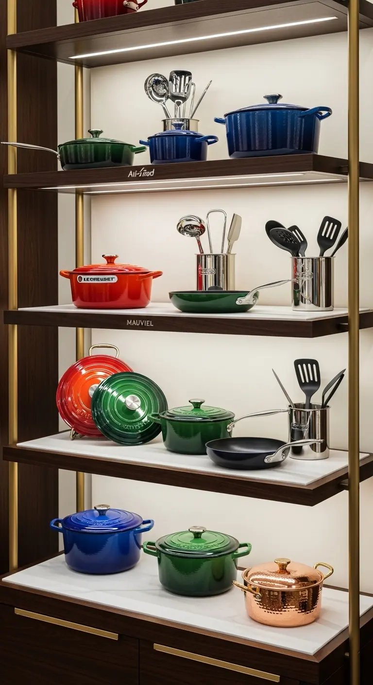Designer Cookware Display Racks