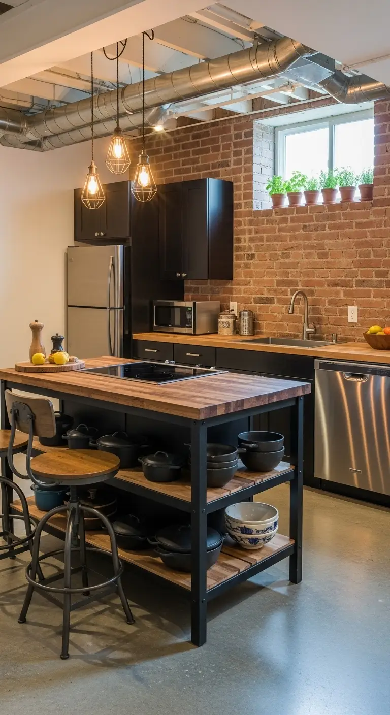 Industrial Chic Island