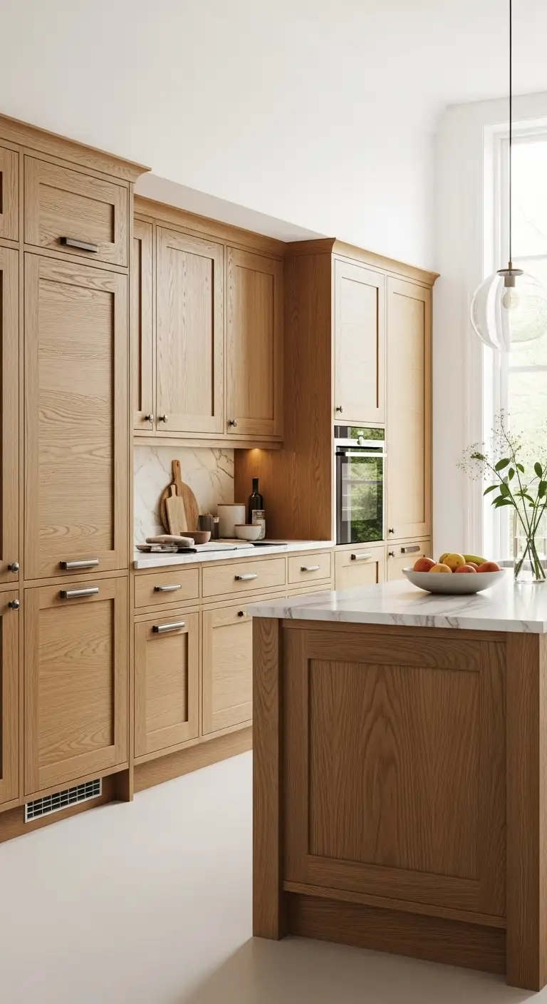 Natural Oak Cabinets