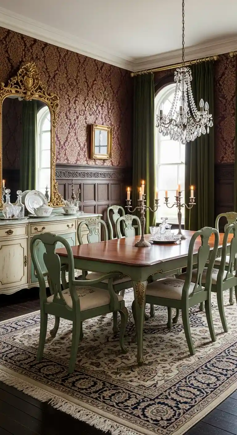 8. Painted Furniture with Vintage Charm