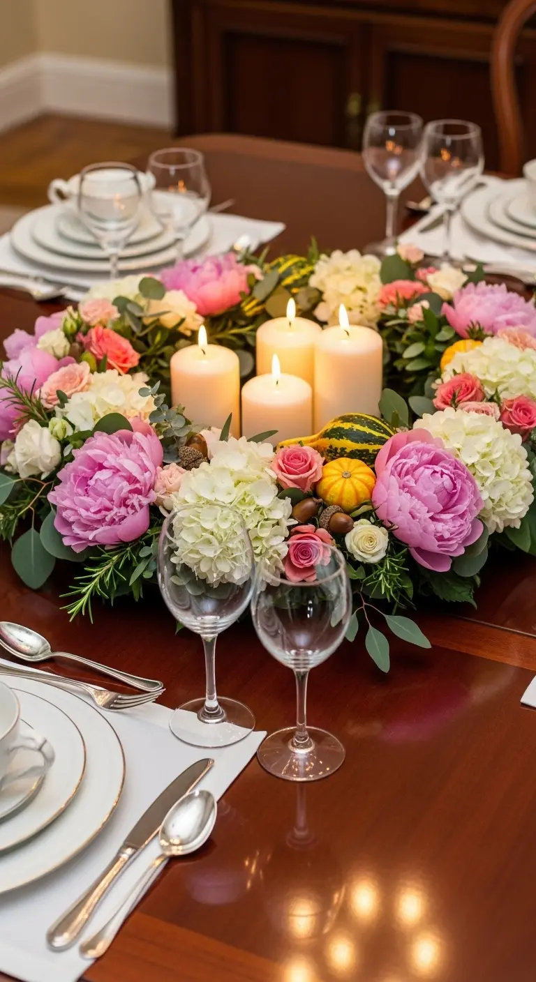 8. Seasonal Flower Wreath