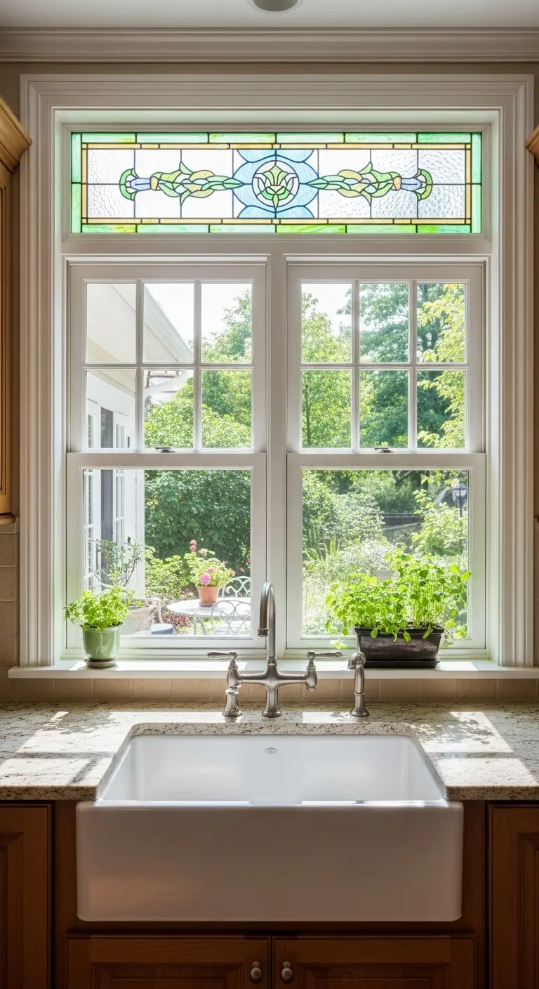 8. Transom Window Above Sink