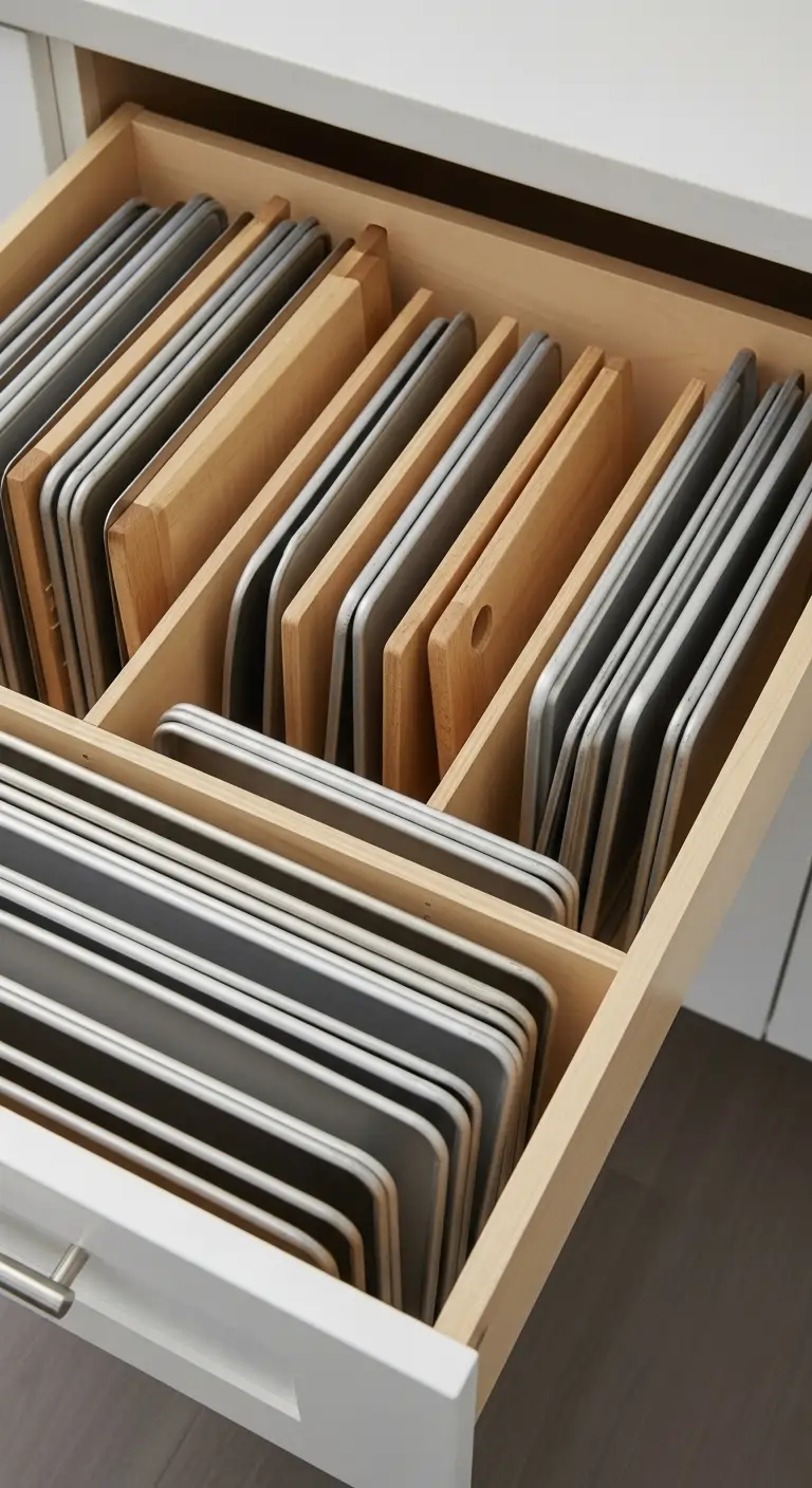 8. Vertical Dividers for Baking Sheets and Tra